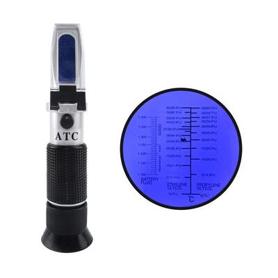 Handheld 0-66,6 Brix Bereik Hoge Nauwkeurigheid 0,01% Refractometer voor Ethyleen- en Propyleenglycoltesten