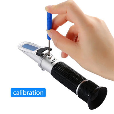 Handheld 0-66,6 Brix Bereik Hoge Nauwkeurigheid 0,01% Refractometer voor Ethyleen- en Propyleenglycoltesten