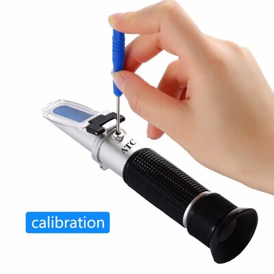 Hoge precisie handheld refractometer en alcohol tester met 0-40%Brix, 0-25%Vol en 0-22Baume meetbereiken