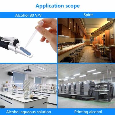 Handheld refractometer met 0-80% Brix-bereik en ATC voor nauwkeurige meting van alcohol en suiker