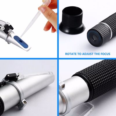 Handheld Brix-refractometer met 0-32% Brix-bereik en automatische temperatuurcompensatie voor bierwort SG-meting