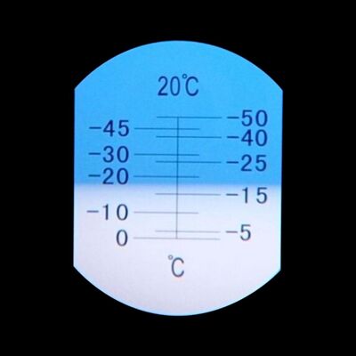 Draagbare refractometer met hoge nauwkeurigheid -50 - 0 graden Methanol glas bevriezingspunt instrument