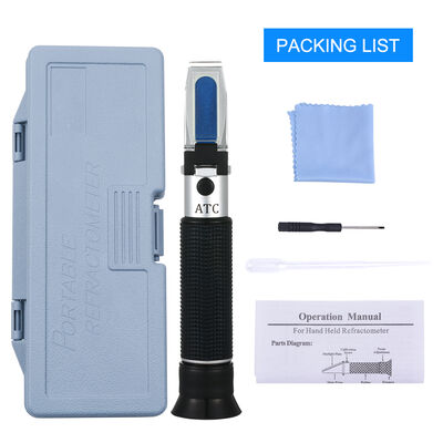 Draagbare refractometer met hoge nauwkeurigheid -50 - 0 graden Methanol glas bevriezingspunt instrument