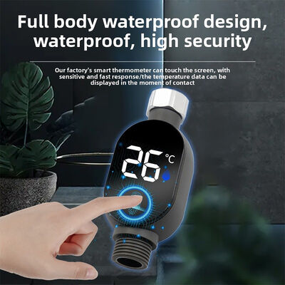 YIERYI Slimme Douchethermometer met LED Digitale Display en Kleurgecodeerde Temperatuurwaarschuwingen voor Badkamer Veiligheid Geen Batterij Nodig