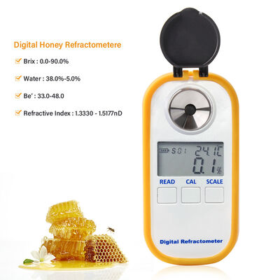 Digital Honey Brix Refractometer with 0-90% Brix Range, 0.01 Measurement Accuracy, and 160*59*49mm Compact Size