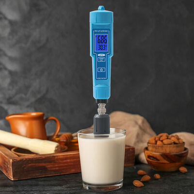 2 in 1 Digital pH Meter with LED Display and 0.01pH Accuracy for Skin Fruit Meat