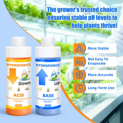 Hydroponische pH-regeling Kit met 250 ml inhoud voor optimale opname van plantenvoedingsstoffen en stabiele formule
