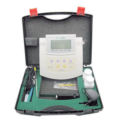 YIERYI PH-2603 6-in-1 Multifunctionele Benchtop pH-meter met 0,01 pH Nauwkeurigheid voor Laboratorium Waterkwaliteitstesten