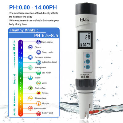IP-67 Waterdichte digitale ORP-meter met 0.0-14.0PH-bereik en LCD-displaypaneel voor nauwkeurige waterkwaliteitsonderzoek