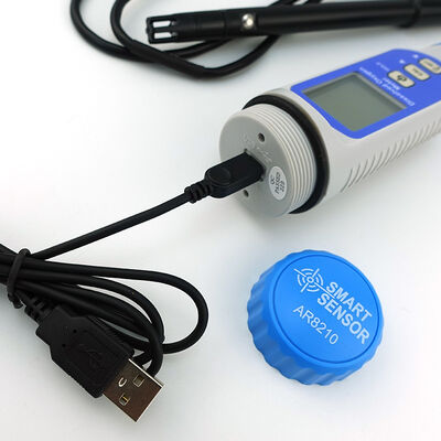 Hoge nauwkeurigheid ± 0,3 mg/l opgeloste zuurstofmeter met IP55 waterdicht ontwerp en oplaadbare batterij voor aquarium en laboratorium
