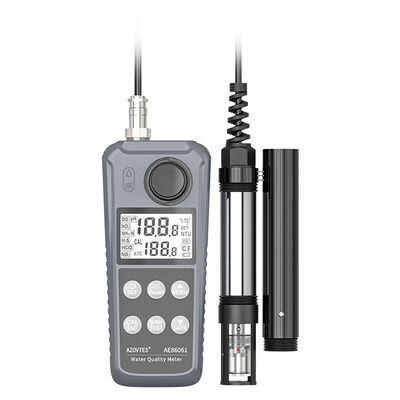 Digitale AE86061 6-in-1 Multiparameter Waterkwaliteitsmeter met Automatische Temperatuurcompensatie en 0,1 mg/L Resolutie voor Vis- en Garnalenkwekerij