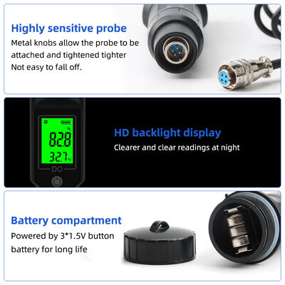 Draagbare pen-type opgeloste zuurstofmeter met een nauwkeurigheid van 0,1 mg/l en ATC voor aquarium- en vishouderij