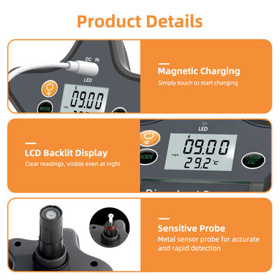 Slimme Bluetooth Opgeloste Zuurstofmeter met 0~20 mg/L Bereik en Magnetisch Opladen voor Aquacultuur en Laboratoria