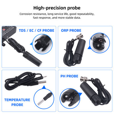 7-in-1 Multi-Parameter Waterkwaliteitstester met LCD-scherm en Automatische Temperatuurcompensatie voor Aquarium en Zwembad
