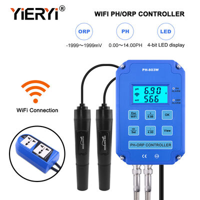 Wifi Output PH ORP Redox Controller met Vervangbare Probe voor Dubbele Meting in Aquarium en Hydrocultuur