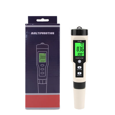 4 in 1 digitale waterkwaliteitsmeter met IP67 waterdichtheid en LCD-display voor H2, ORP, pH en temperatuurmeting