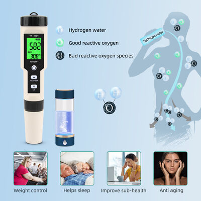 Digital Hydrogen Tester Pen with Dual Measurement and Waterproof Design for High Accuracy Water Quality Testing