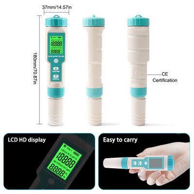 7-in-1 Water Quality Tester with Detachable Probe for High Precision 0.01pH Measurement