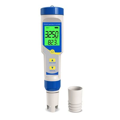 7-in-1 Multifunction Digitale Water Tester met Hoge-Precisie Probe en Verlicht LCD-Scherm voor Zwembad en Aquarium Waterkwaliteit Testen