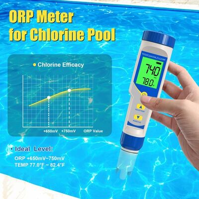 7-in-1 Multifunction Digitale Water Tester met Hoge-Precisie Probe en Verlicht LCD-Scherm voor Zwembad en Aquarium Waterkwaliteit Testen