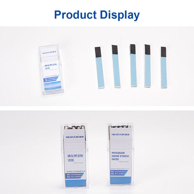 NEWSTAR Kaliumjodide zetmeel testpapier 100 strips/doos Voor detectie van oxiderende stoffen Laboratoriale chemische teststrips