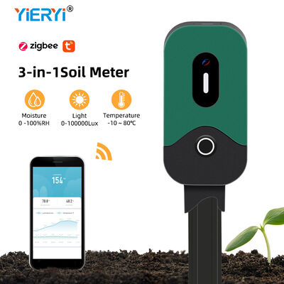 Tuya Smart Zigbee Bodem Tester Sensor Temperatuur Vochtigheid Verlichting Meetinstrument Zigbee Bodem Vochtigheid Sensor