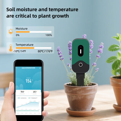 Tuya Smart Zigbee Bodem Tester Sensor Temperatuur Vochtigheid Verlichting Meetinstrument Zigbee Bodem Vochtigheid Sensor