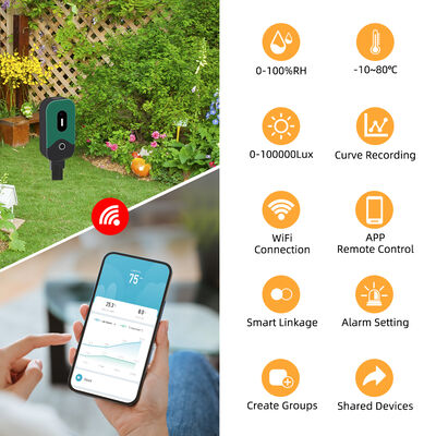 Tuya Smart Zigbee Bodem Tester Sensor Temperatuur Vochtigheid Verlichting Meetinstrument Zigbee Bodem Vochtigheid Sensor