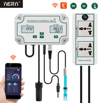 Tuya Wifi Online EC Monitoring Controller ph Meter Met Data Logger Functie Hydroponische waterkwaliteitsmonitoring tester