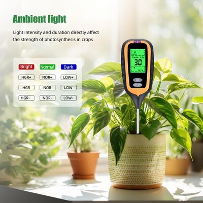 6-in-1 Bodem PH-meter Tuinbodem PH / Vruchtbaarheid / Vocht / Licht / Luchtvochtigheid / Temp Multi Functioneel Bodemtestinstrument