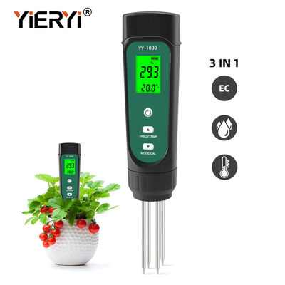 Ingemaakte Tuinieren Agrarische Meetinstrument Geleidbaarheid 3 In 1 Bodem Ec Meter Temperatuur Bodemvochtmeter Tester