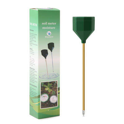 YIERYI Analoog bodemvochtigheidsmeter zonder batterij met metalen sonde 0-10 schaal hygrometer voor tuinpotten
