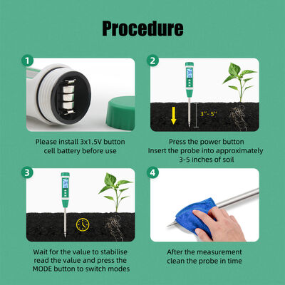 3 in 1 digitale bodem EC vochttemperatuurmeter plantenbodem zoutgehalte tester voor tuinbouw