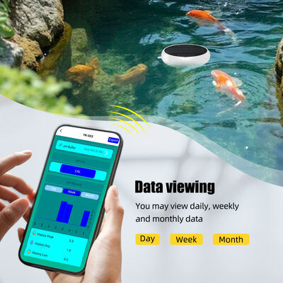 Wifi 7-in-1 Drijvende waterdichte chlorometer met Smart Hub Zout/EC/TDS/ORP&Temp USB Zonne-energie pH-meter voor zwembaden
