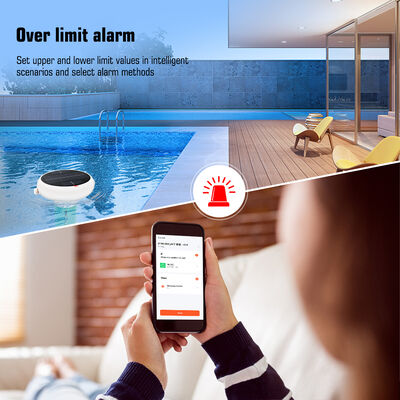 Wifi 7-in-1 Drijvende waterdichte chlorometer met Smart Hub Zout/EC/TDS/ORP&Temp USB Zonne-energie pH-meter voor zwembaden