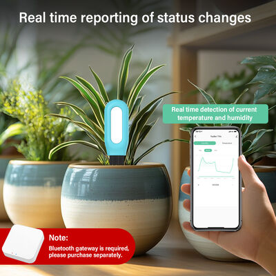 Draadloze ZigBee slimme bodemvocht temperatuurmonitor voor planten App gecontroleerd