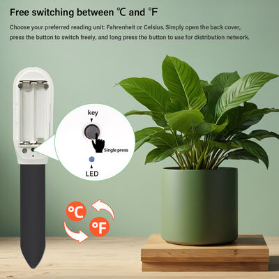 Draadloze ZigBee slimme bodemvocht temperatuurmonitor voor planten App gecontroleerd
