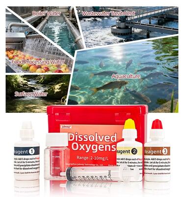 YIERYI Testkit voor opgeloste zuurstof 2-10 mg/l 120 tests voor industriële waterkwaliteitsbewaking in de aquacultuur