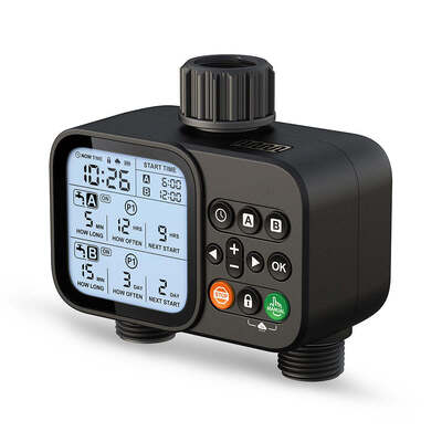 Digitale watertimer voor tuinslang Automatische irrigatietimer met automatische handmatige watermodus