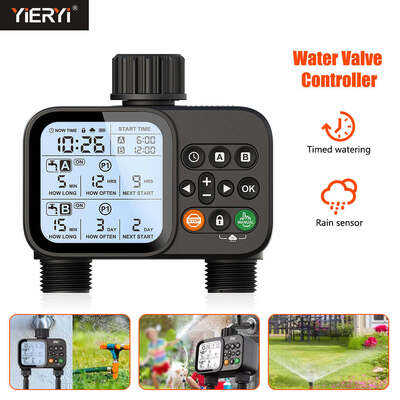 Digitale watertimer voor tuinslang Automatische irrigatietimer met automatische handmatige watermodus