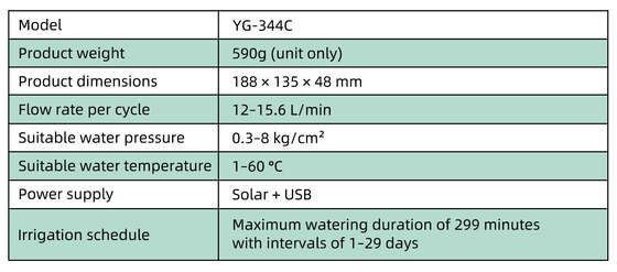 YiERYI Zonne-Water Timer 4 Uitgangen Irrigatiecontroller met Regensensor Automatisch Gepland Watersysteem met Kinderslot voor Tuin Gazon Boerderij Irrigatieklep