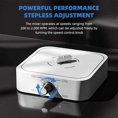 Mini-magnetische roermachine, USB-opgeladen draagbare vloeistofmixer, instelbare snelheid 200­2000 RPM, capaciteit 1,0­1,5 L, laagspanningslaboratoriummagnetische mengapparatuur
