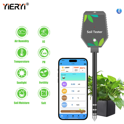 6 in 1 YIERYI Planten digitale bodemmeter met LCD-display