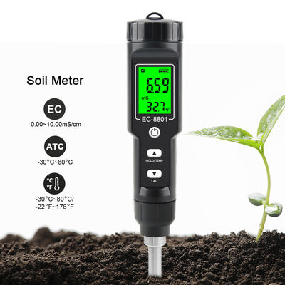 EG-8801 Bodemmeter Draagbaar digitaal scherm tuinbouwgewassen EG-zoutgronddetector voor huishoudelijke potgrondgewassen