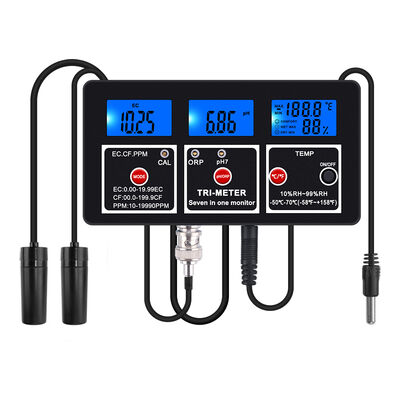 7-in-1 Multi-Parameter Waterkwaliteitstester met LCD-scherm en Automatische Temperatuurcompensatie voor Aquarium en Zwembad