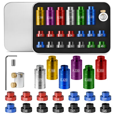 Precision Caliber Comparator Kit With14 Bullet Inserts&6Bushing Universal Headspace Gauge Comparator Voor.17-.45 Kaliber Herladen