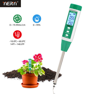 3 in 1 digitale bodem EC vochttemperatuurmeter plantenbodem zoutgehalte tester voor tuinbouw