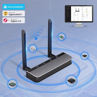 YIERYI Zigbee 3.0 PoE Dongle Gateway Hub voor Home Assistant Zigbee2 MQTT ESP32 + CC2652P Dubbele 5dBi Antennes Type-C/PoE Aangedreven
