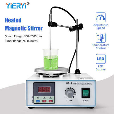 Verbeterde 85‐2 3‐in‐1 Digitale Hotplate Magnetische Mixer, Verwarming, Timing & Constante Temperatuur Laboratorium Vloeistof Mixer
