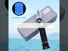 100 Ppt Handheld Saliniteit Refractometer, 1.070sg Atc Zeegravimeter Aquarium